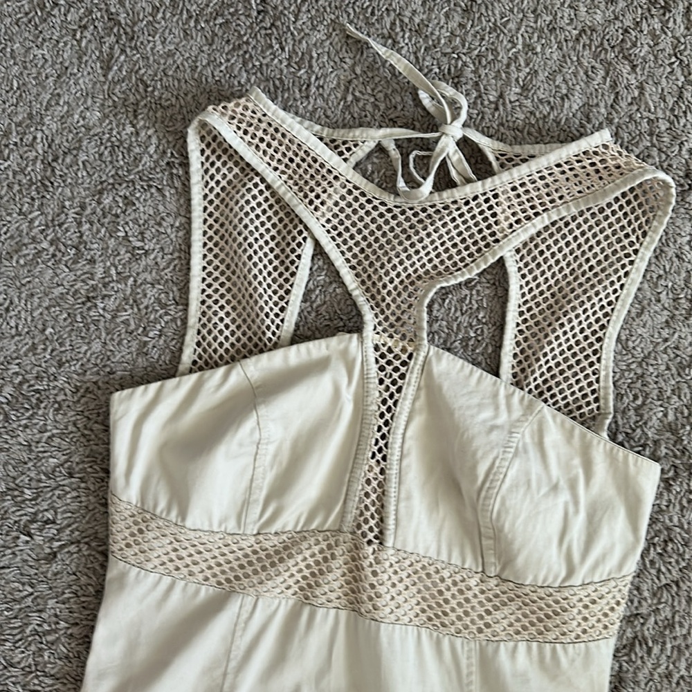 RINASCIMENTO MADE IN ITALY Elegant Cream Mini Dress - Picture 4 of 7
